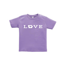 love - iowa - toddler tee- lavender - soft and spun apparel