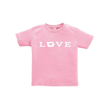 love - iowa - toddler tee- pink - soft and spun apparel