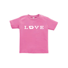 love - iowa - toddler tee- raspberry - soft and spun apparel