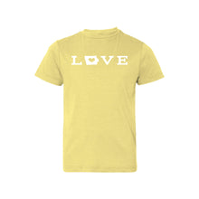 love - iowa - kids t-shirt - butter - midwest nice collection - soft and spun apparel
