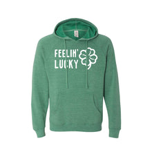 Feelin' Lucky St Patrick's Day Hoodie - Sea Green - Soft and Spun Apparel