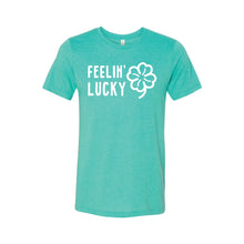 Feelin' Lucky St Patrick's Day T-Shirt - Sea Green - Soft & Spun Apparel