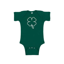 St Patrick's Day Shamrock Onesie - Forest Green - Soft and Spun Apparel
