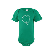 St Patrick's Day Shamrock Onesie - Kelly - Soft and Spun Apparel