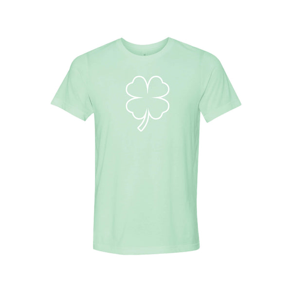 st patricks day shamrock t-shirt - mint - soft and spun apparel