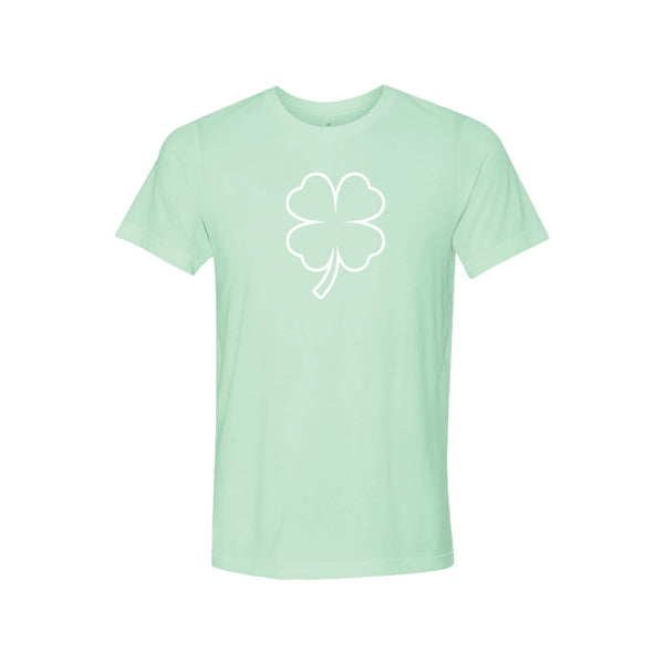 st patricks day shamrock t-shirt - mint - soft and spun apparel