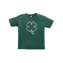 st patrick's day shamrock toddler tee - forest - soft and spun apparel