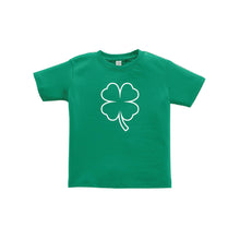 st patrick's day shamrock toddler tee - kelly - soft and spun apparel