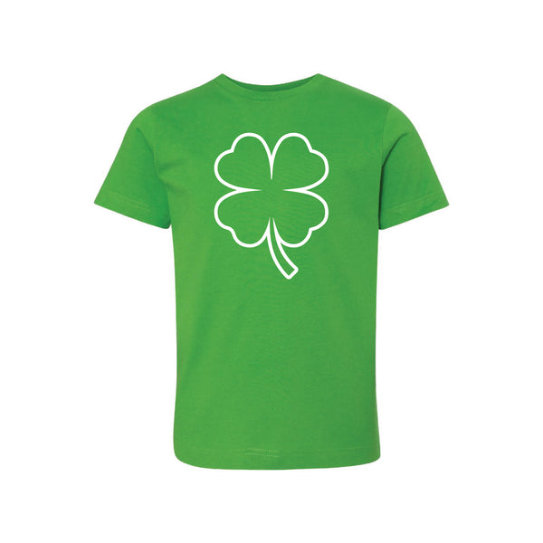 st patricks day shamrock kids t-shirt - apple - soft and spun apparel