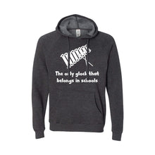 the only glock that belongs in schools pullover hoodie - carbon - soft and spun apparel