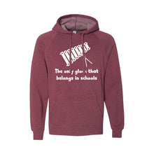 the only glock that belongs in schools pullover hoodie - crimson - soft and spun apparel