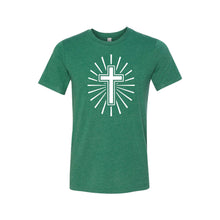 cross t-shirt - easter t-shirt - grass green - soft and spun apparel