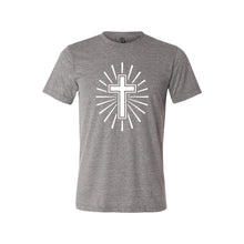 cross t-shirt - easter t-shirt - grey - soft and spun apparel