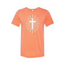 cross t-shirt - easter t-shirt - orange - soft and spun apparel