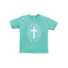 cross toddler tee - caribbean - soft and spun apparel