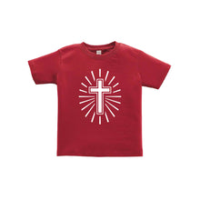 cross toddler tee - garnet - soft and spun apparel