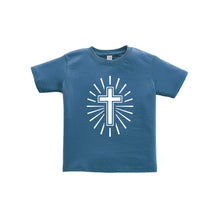 cross toddler tee - indigo - soft and spun apparel