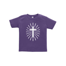 cross toddler tee - purple - soft and spun apparel