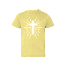 cross kid's t-shirt - easter kid's t-shirt - butter - soft and spun apparel