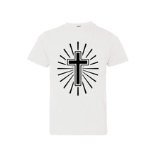 cross kid's t-shirt - easter kid's t-shirt - white - soft and spun apparel