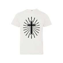 cross kid's t-shirt - easter kid's t-shirt - white - soft and spun apparel