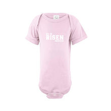 he is risen indeed onesie - easter onesie - ballerina - soft and spun apparel