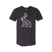 geometric easter bunny t-shirt - black - soft and spun apparel
