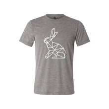 geometric easter bunny t-shirt - grey - soft and spun apparel