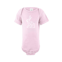 geometric easter bunny onesie - ballerina - soft and spun apparel