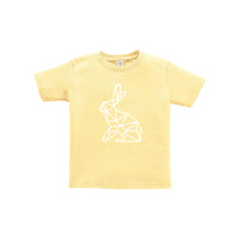 geometric easter bunny toddler tee - butter - soft and spun apparel