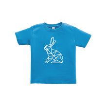 geometric easter bunny toddler tee - cobalt - soft and spun apparel