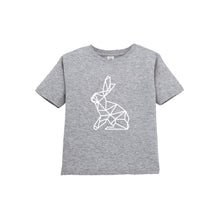 geometric easter bunny toddler tee - heather - soft and spun apparel