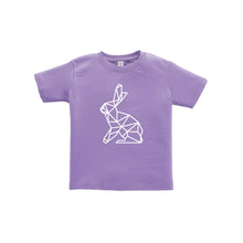 geometric easter bunny toddler tee - lavender - soft and spun apparel