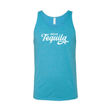 Hello Tequila Men's Tank-XS-Aqua-soft-and-spun-apparel