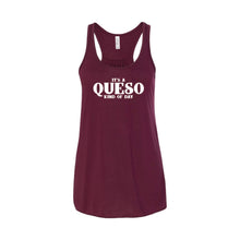 It's A Queso Kind of Day Women's Tank-XS-Maroon-soft-and-spun-apparel