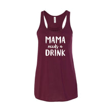 Mama Needs a Drink Women's Tank-XS-Maroon-soft-and-spun-apparel
