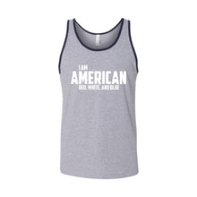 I Am American Men's Tank-XS-Heather Navy-soft-and-spun-apparel