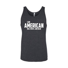 I Am American Men's Tank-XS-Dark Grey Heather-soft-and-spun-apparel