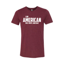 I Am American T-Shirt-XS-Cardinal-soft-and-spun-apparel
