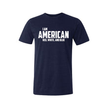 I Am American T-Shirt-XS-Navy-soft-and-spun-apparel