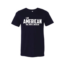I Am American T-Shirt-XS-Solid Navy-soft-and-spun-apparel