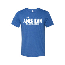 I Am American T-Shirt-XS-True Royal-soft-and-spun-apparel