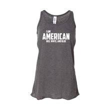 I Am American Women's Tank-XS-Dark Grey Heather-soft-and-spun-apparel
