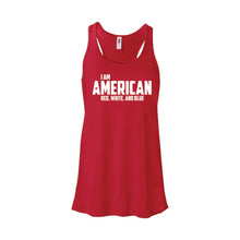 I Am American Women's Tank-XS-Red-soft-and-spun-apparel