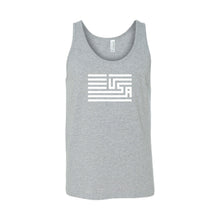 USA Flag Men's Tank-XS-Athletic Heather-soft-and-spun-apparel