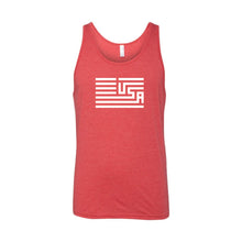 USA Flag Men's Tank-XS-Red-soft-and-spun-apparel