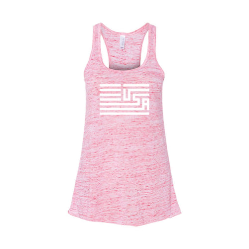 USA Flag Women's Tank-XS-Red Marble-soft-and-spun-apparel