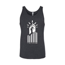 Statue of Liberty Freedom Men's Tank-XS-Dark Grey Heather-soft-and-spun-apparel
