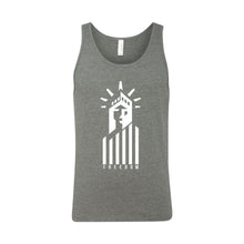 Statue of Liberty Freedom Men's Tank-XS-Deep Heather-soft-and-spun-apparel