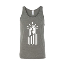 Statue of Liberty Freedom Men's Tank-XS-Grey Heather-soft-and-spun-apparel